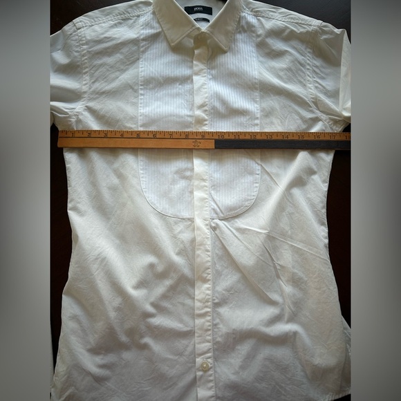 Boss Cream Dress Shirt - Picture 5 of 9